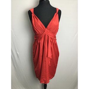 Banana Republic- Bright Red, Gathered Front Dress, size 12